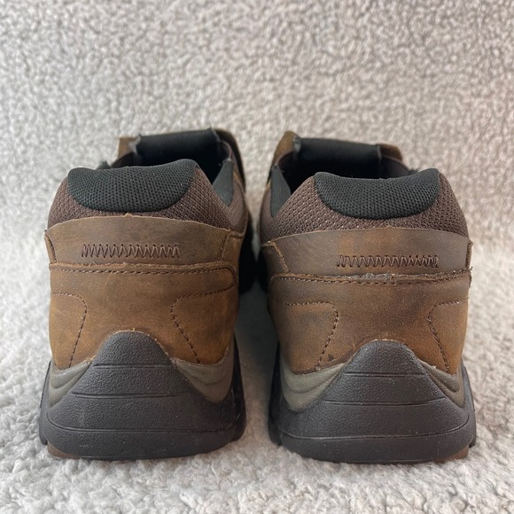 Merrell Jungle Moc Mens 13 Brown Leather Slip On Hiking Outdoor Vibram Shoes - Picture 5 of 9